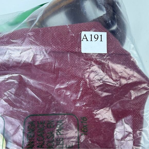 NWT VASCHY Small Messenger BagVintage Canvas Leather Crossbody Burgundy - Picture 7 of 9